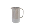 Stoneware Ribbed Pitcher