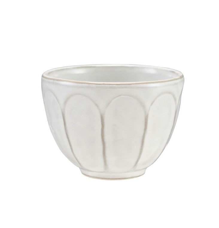 Stoneware Ribbed Bowl